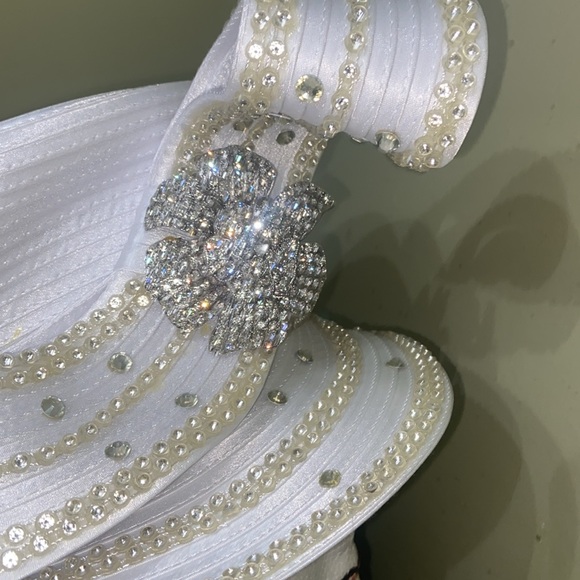 NWT Fabulous WHITE Church Dress Hat by Ben Marc - Picture 3 of 11